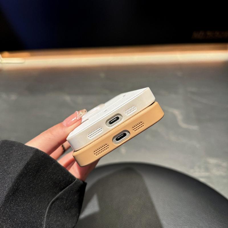 Magnetische PU-Leder Stoßfeste Hülle für Apple 16 Pro Max/iPhone 17 Pro