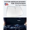 Proadsy 2025 Upgrade Front Windshield Sun Shade Foldable RAV4 Sunshade Protector  Fit -2025 RAV-4 SUV Crossover, TRD Off-Road, LE XLE Premium Limited