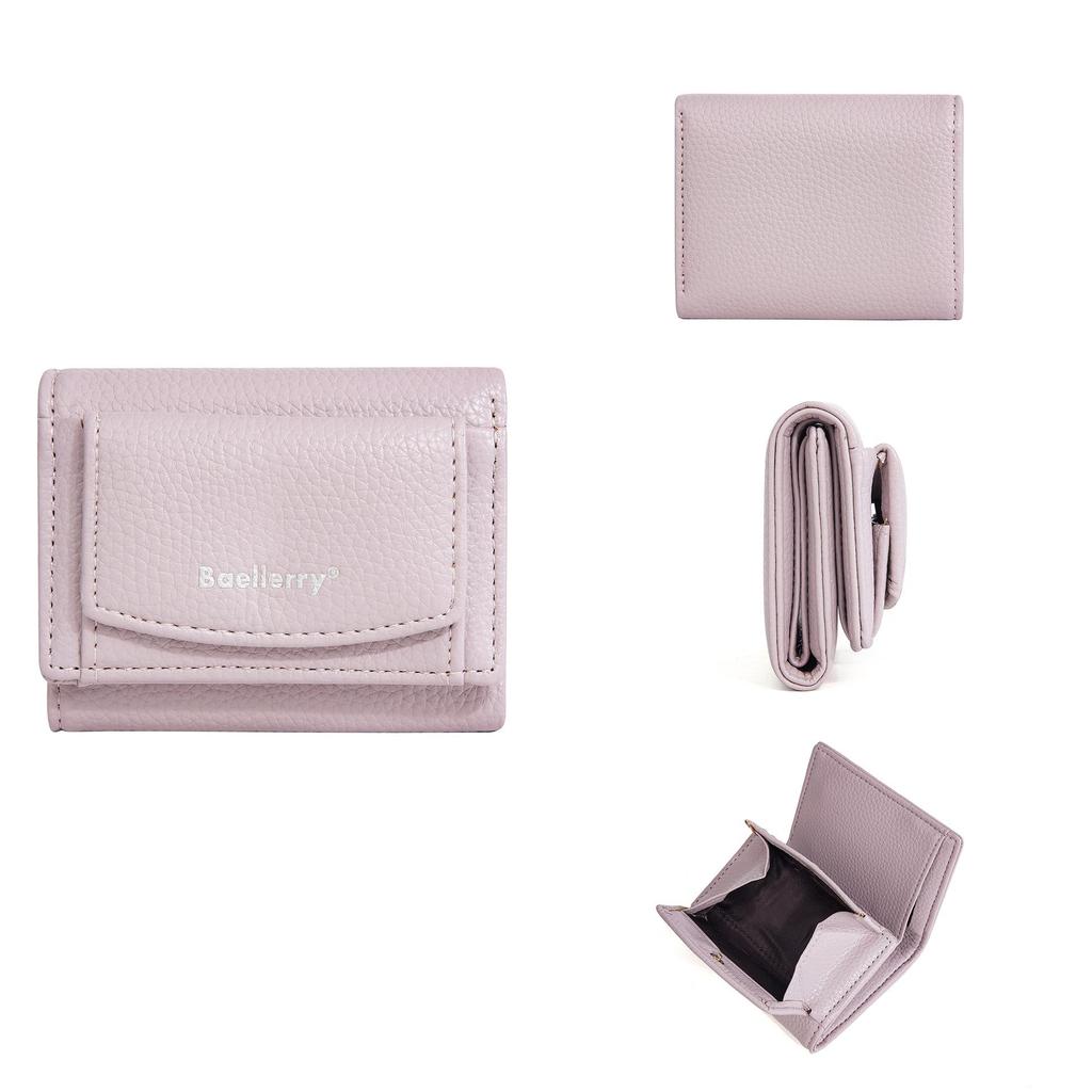 Women's Baellerry Japanese High-End Tri-Fold Wallet & Coin Purse