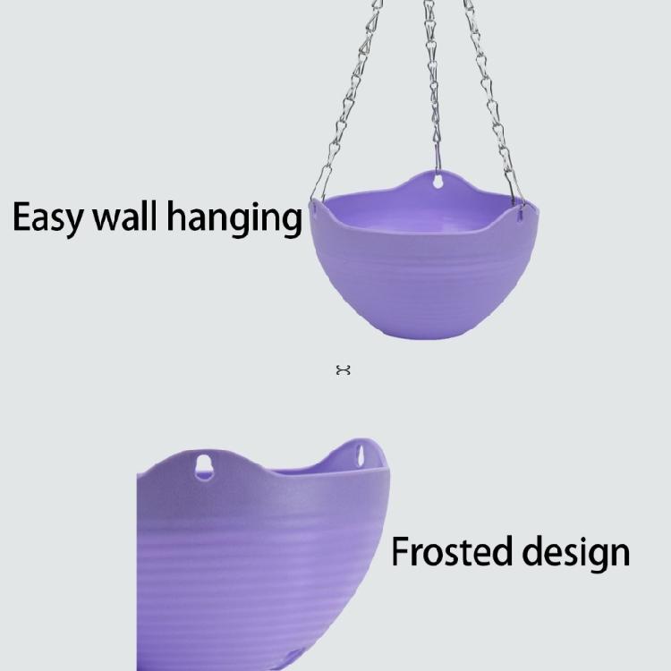 Hanging Basket Flowerpot Garden Plastic Outdoor Flowerpot Chain Type Plant Hanging Basket Flowerpot Decorations