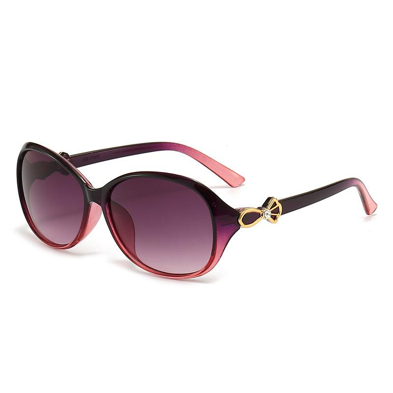 High-End Sunglasses For Women, Fashionable Sunshade, Hanchao Ins Uv Protection With Diamonds, Small Retro.