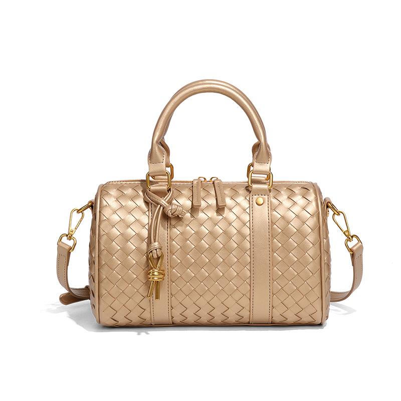 Personalized and High-end Retro Handbag, Practical and Versatile, Single-shoulder Crossbody, Hand-woven Women's Bag, Boston Pillow Bag