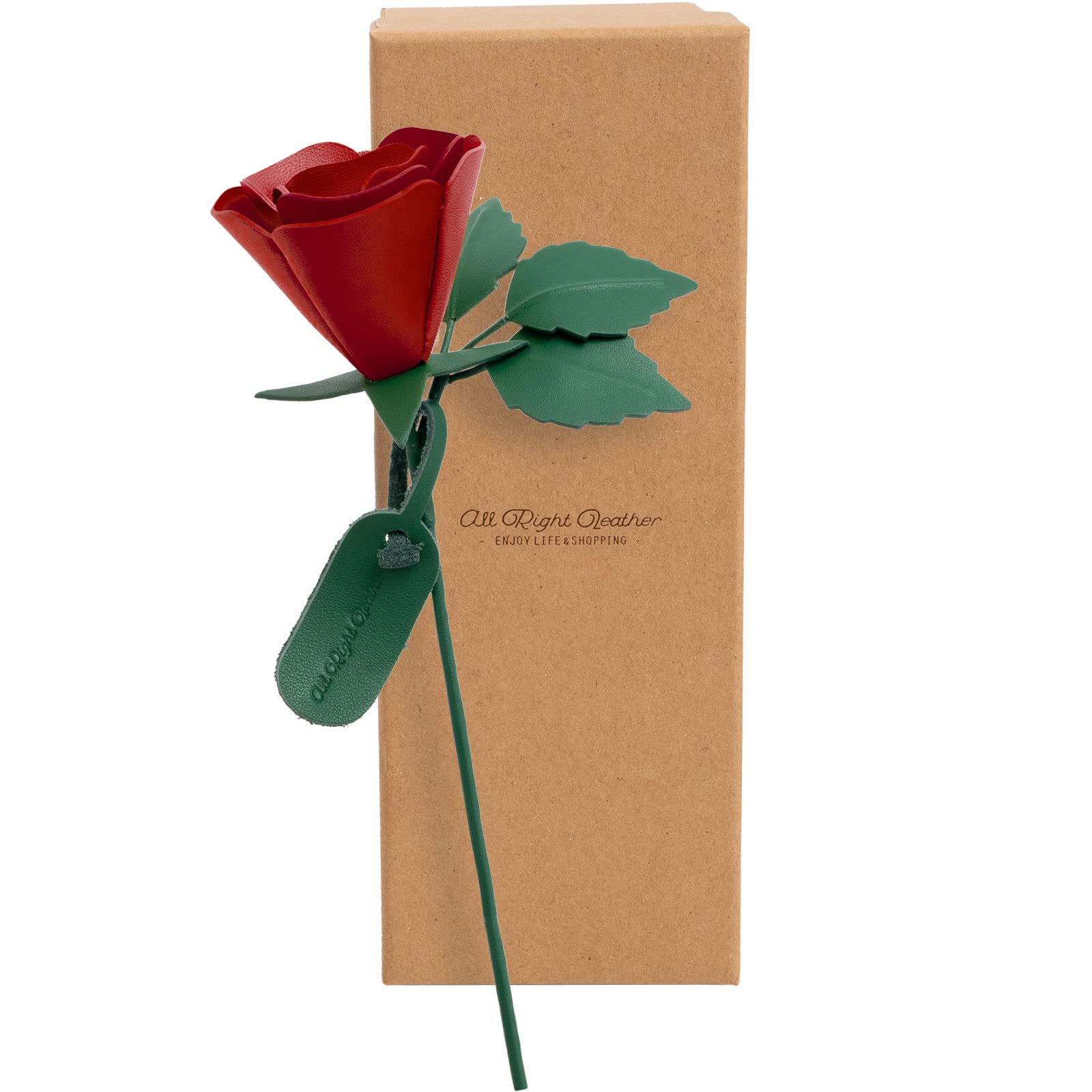 [Dom Teporna] Leather Flower, Rose, Single Flower, Genuine Leather, Cowhide, Leather, Birthday, Wedding Anniversary, Leather Anniversary, Anniversary,