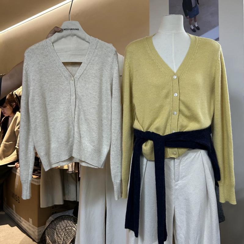 

Тринадцать строк IMISS: Женский трикотажный кардиган с V-образным вырезом из шерсти с кроличьим мехом - Осень 2025 - Маст-хэв! Orange