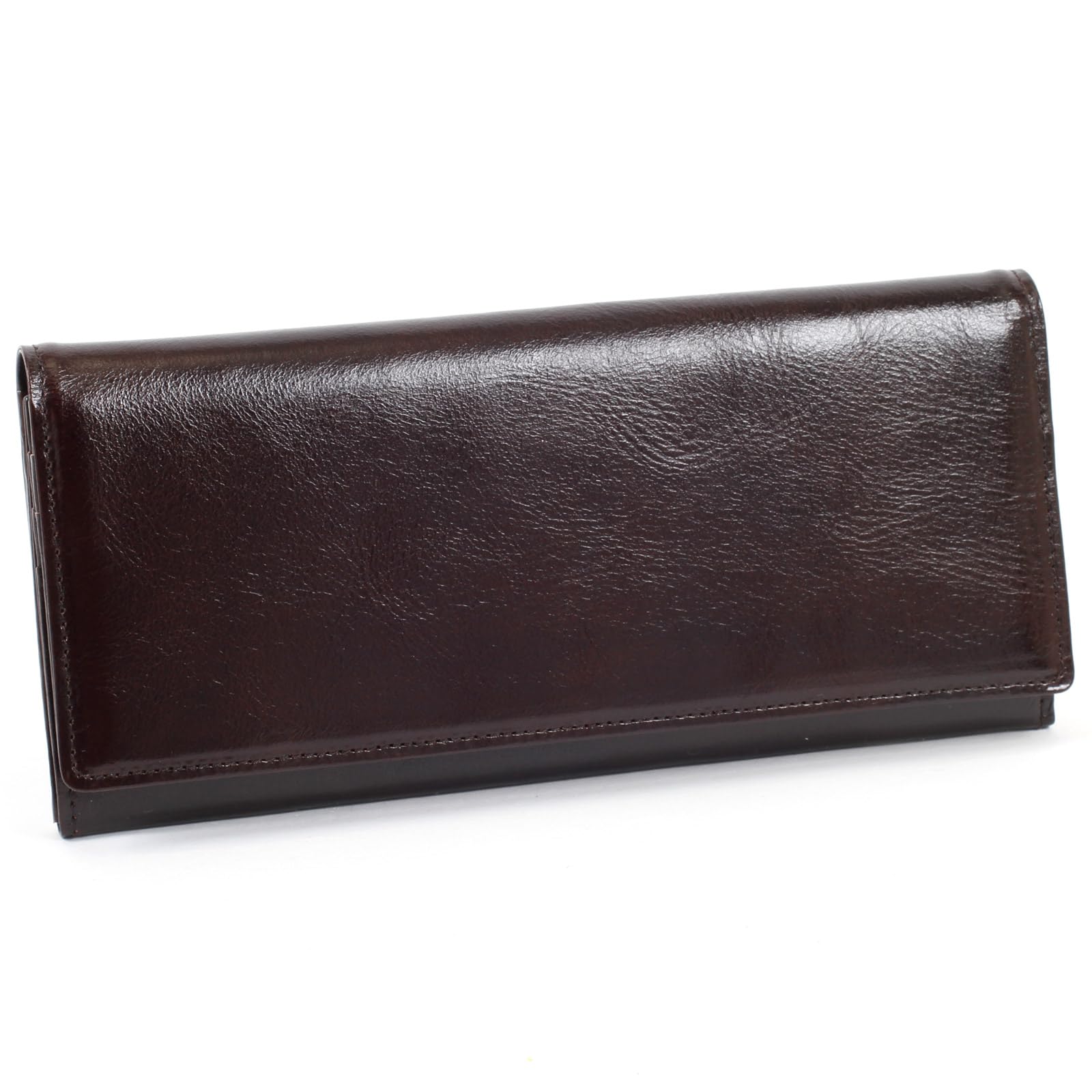

Moist textured cowhide long wallet PH0780 Chocolate 62621 [Kitamura] [Brown]