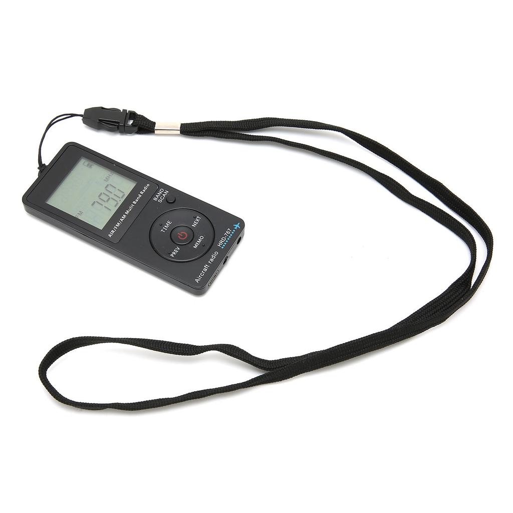 HRD?767 Portable Radio Aircraft Band Automatic Power Off FMAMAIR Radio with Earphone