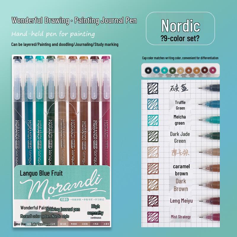 Stackable Colored Neutral Pens - Beauty Skin Tones & New Shades for Students & Children’s Art & Diaries