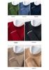 Autumn-Winter Men's Round Neck Solid Knit Sweater - Double Strand Trendy Base Layer