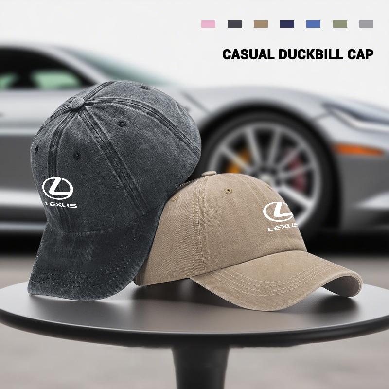 Car Logo Baseball Cap Washed Denim Vintage Hip Hop Caps For Lexus GS IS LS500h ES260 ES300h RX350h NX260 UX260 LM LC RZ450e TX