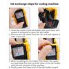 Digitale Etikettierpistole Handheld Preisetikettierpistole Markiermaschine Etikettierer Etikettierer Aufkleber