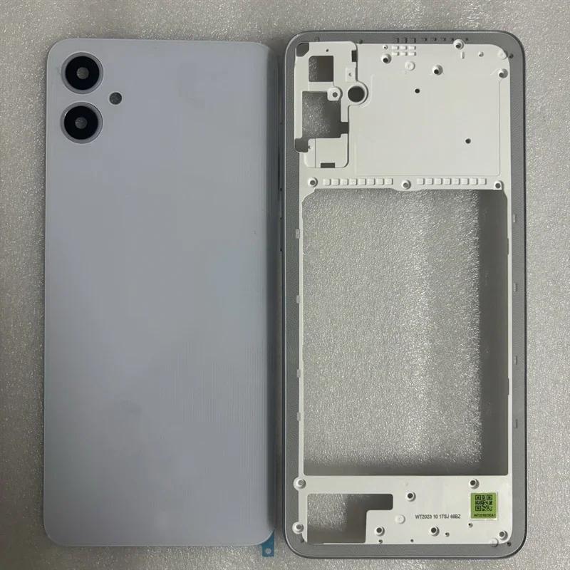For Samsung Galaxy 05 055 Phone Housing Middle FrameBattery Back Cover Case Panel Lid Rear With Camera Lens