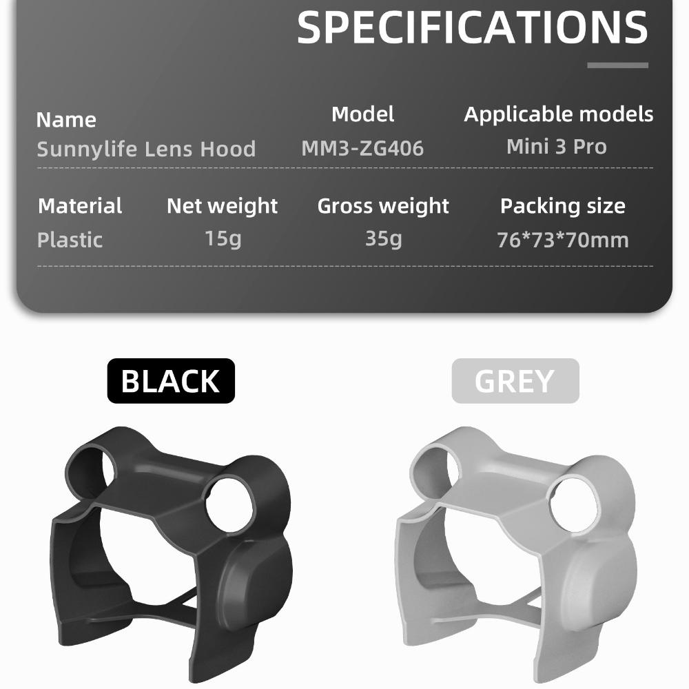 New Gimbal Protective Lens Cover Lens Hood Plastic Sunshade