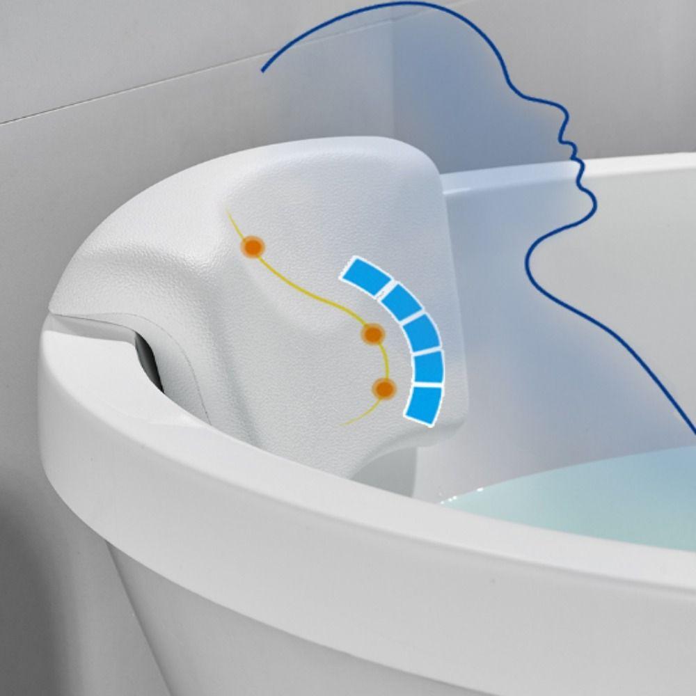 Rutschfestes Badkissen PU Bad Kopfstütze Spa Badewannenkissen Entspannend Kopf Nacken Rücken