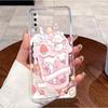 Case For Samsung A7 2018 Casing Samsung Galaxy A7 2018 Phone Case A750 A750F Lovely Rabbit Clear Soft Silicone Protective Cover