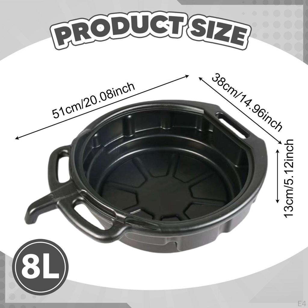 Oil Change Drain Pan Drip Catcher Container Automotive Repair Tool