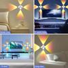 USB Smart Motion Sensor Novelty Lamp 4 Side Lighting 3 Modes Wall-Mounted Atmosphere Lamp for Bedroom Halloween Christmas Decor