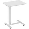 Height Adjustable Standing Desk With 4 Wheels C Shape 65 Cm X 48 Cm X 73 110 Cm White