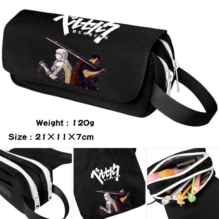 Piśmienne etui na długopisy z zamkiem błyskawicznym Cartoon Pen Case Anime Berserk School Supplies