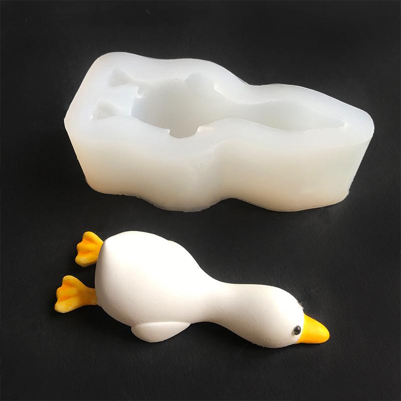 3D Cute Duck Form Silicone Mold Handmade Baking Chocolate Cake Molds Home Decor Gift DIY Scented Candle Plaster Soap Resin Mould
