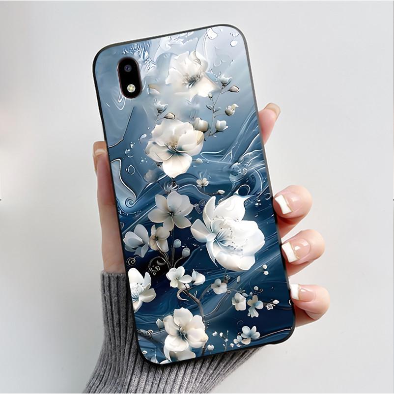 Hülle Für ZTE Blade A3 2020 Handyhülle Schutzhülle Weiches Silikon Schwarz Tpu Ästhetisch Luxus Mode Schmetterling Blumen Rückseite