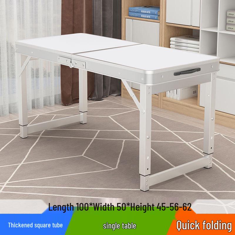 Portable Foldable Aluminum Camping Table and Chairs for Outdoor, Night Market, and Picnic Use