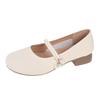 New summer shoes women's shoes single shoes soft sole thick heel with skirt Mary Jane shoes small leather shoes