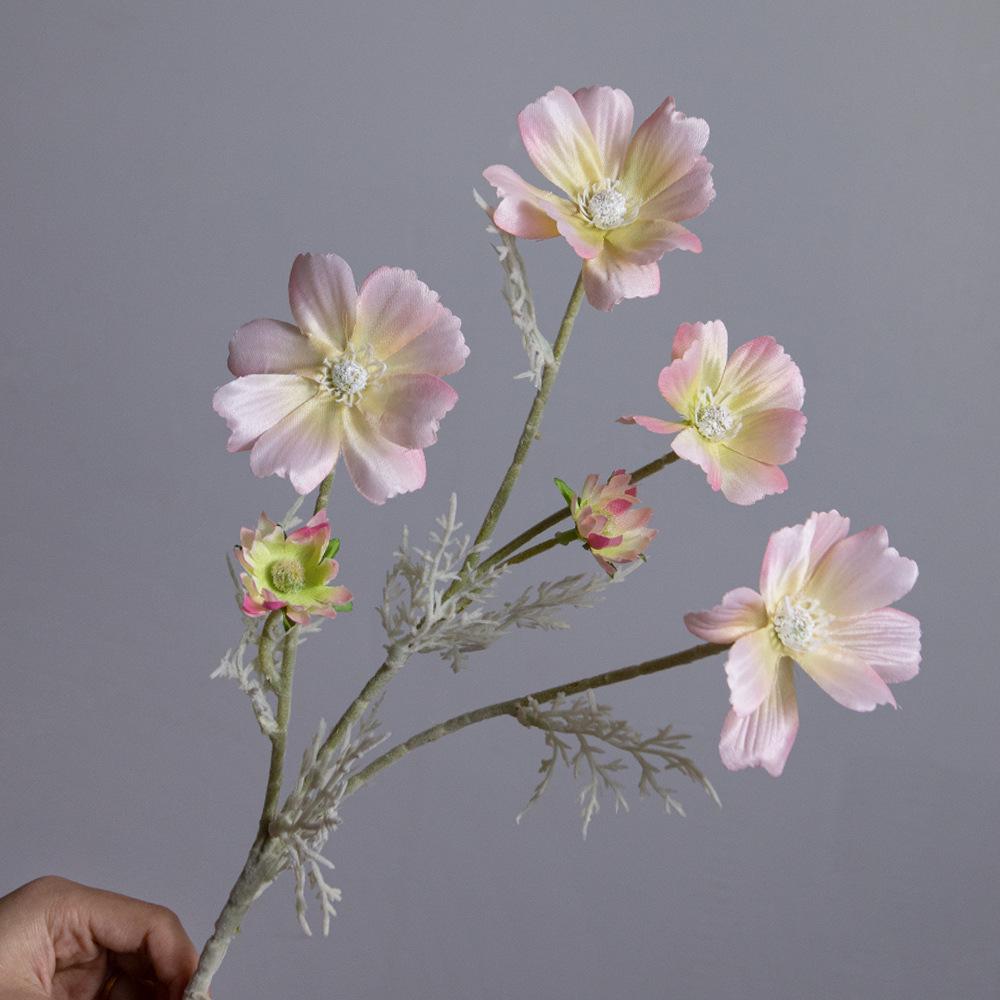Artificial Single Stem Cosmos Flower Decoration for Home, Weddings, and Photography