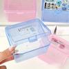 1Pc Flip-Top Storage Box, Suitable for Jewelry And Cosmetics, Modern Plastic Organizers with Dust Covers, Home Storage
