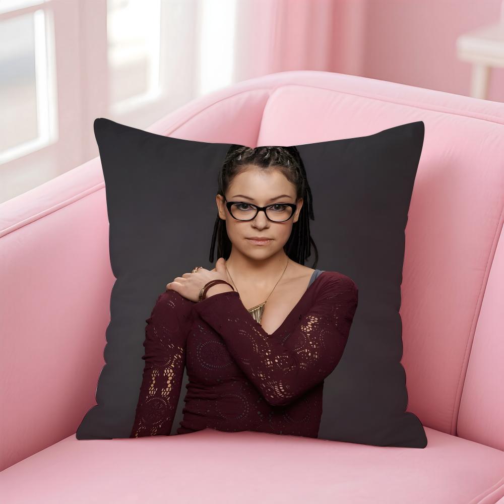 German Crime Drama Star Cosima Niehaus Cushion Cover Pillowcase Short Plush Invisible zipper Room Sofa Cushion Cover