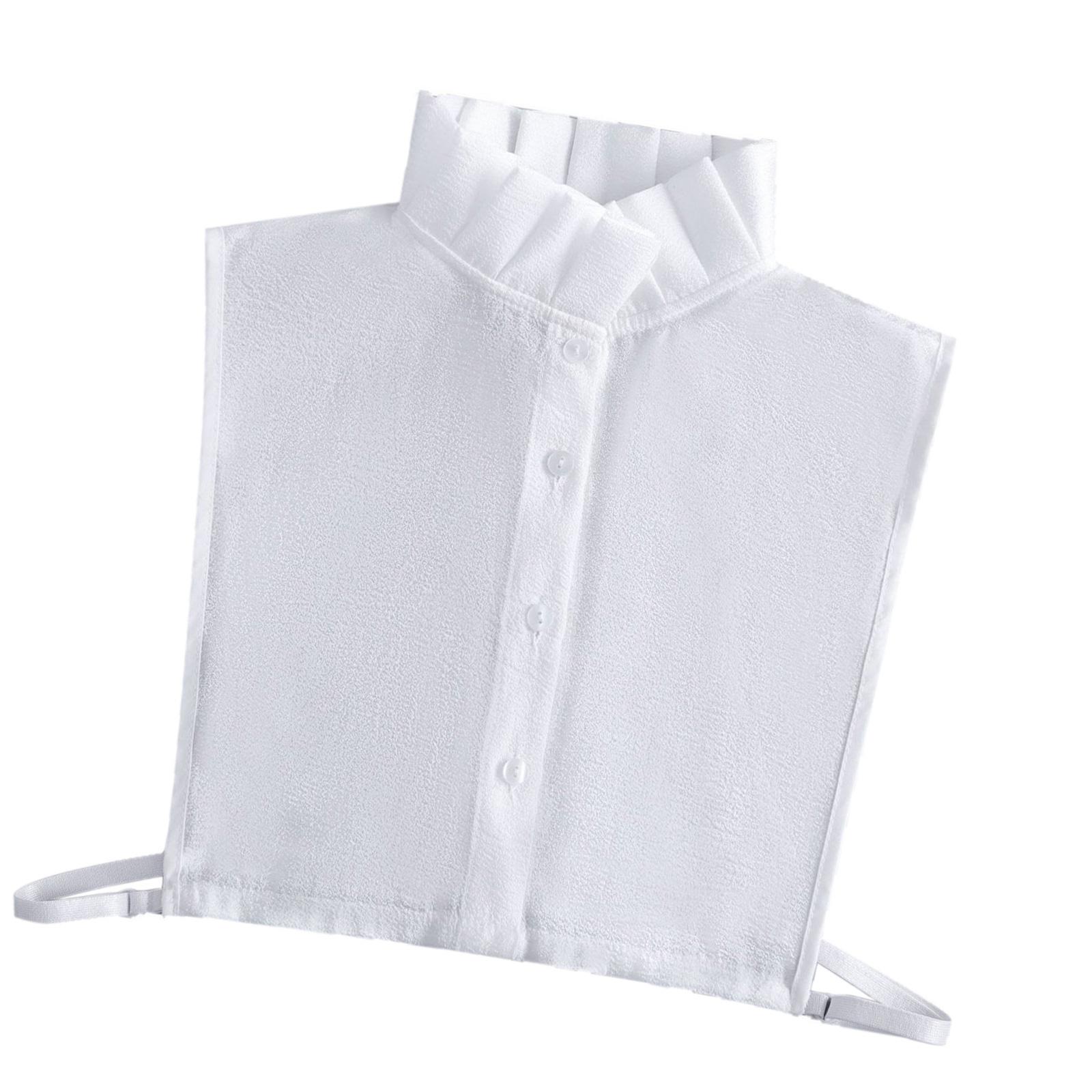 

Ruffled Collar Stylish Office Wear Detachable Collar Neck Decoration False Collar Insert For Office Women Daily Outfit 1