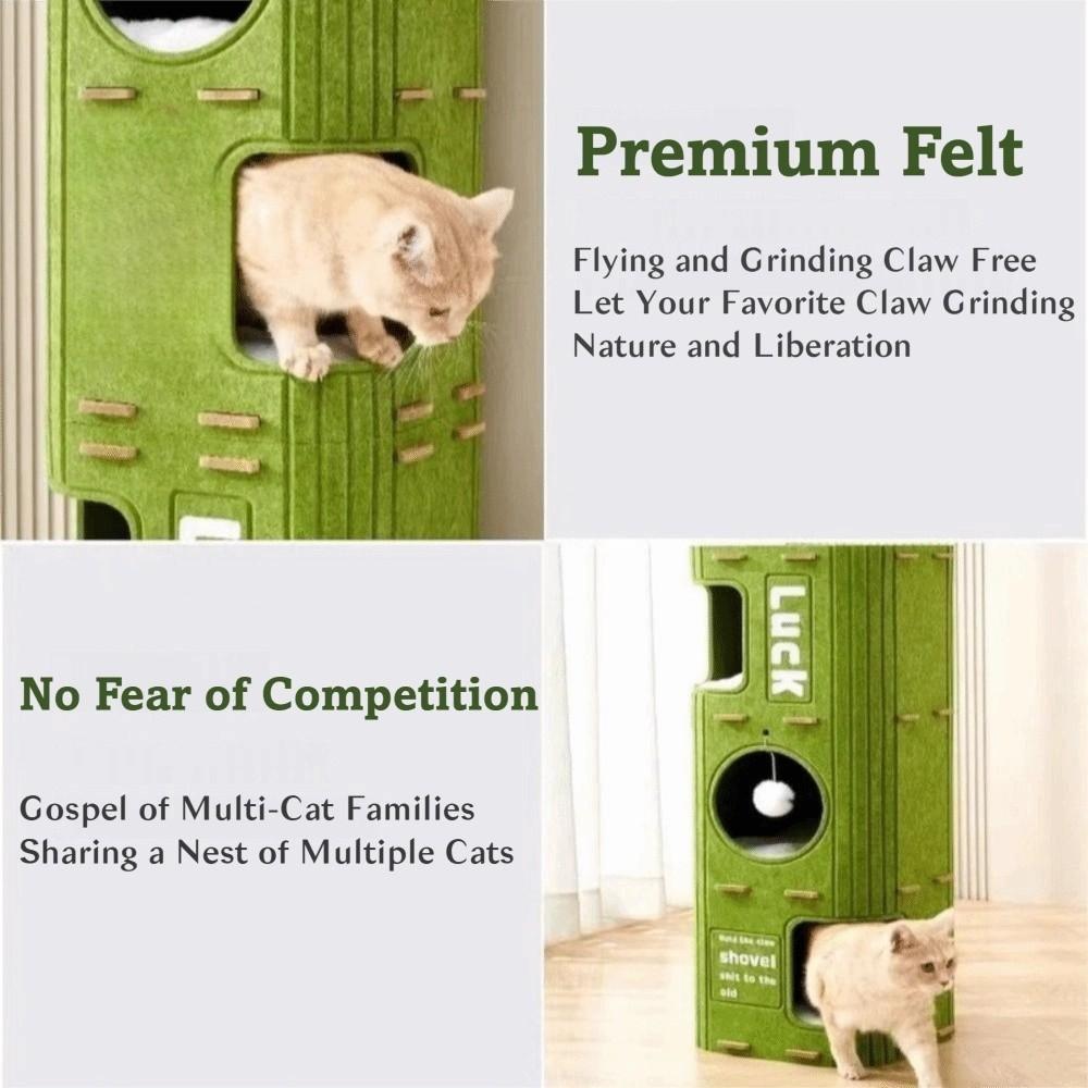 2 Floors/3 Floors Cat House Tree Hole Cat Bed Creative Cat Castle House  Cat Sleeping/scratching