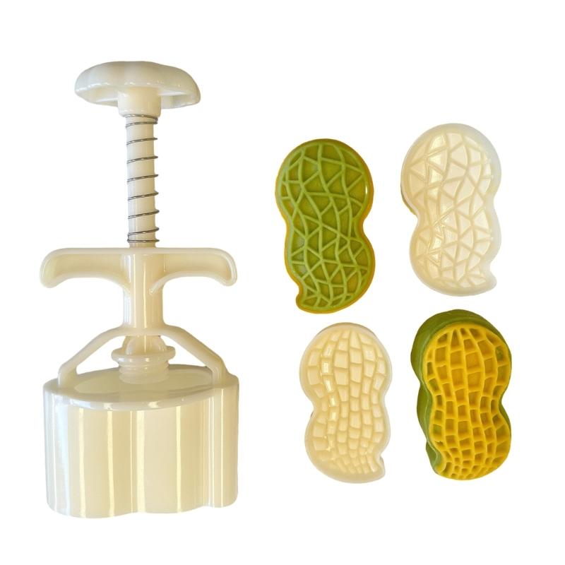 

Набор из 3 форм для арахисовых лунных пряников Эффективные праздничные формы-пресс для арахисовых лунных пряников с ледяной кожей для праздничной выпечки 1