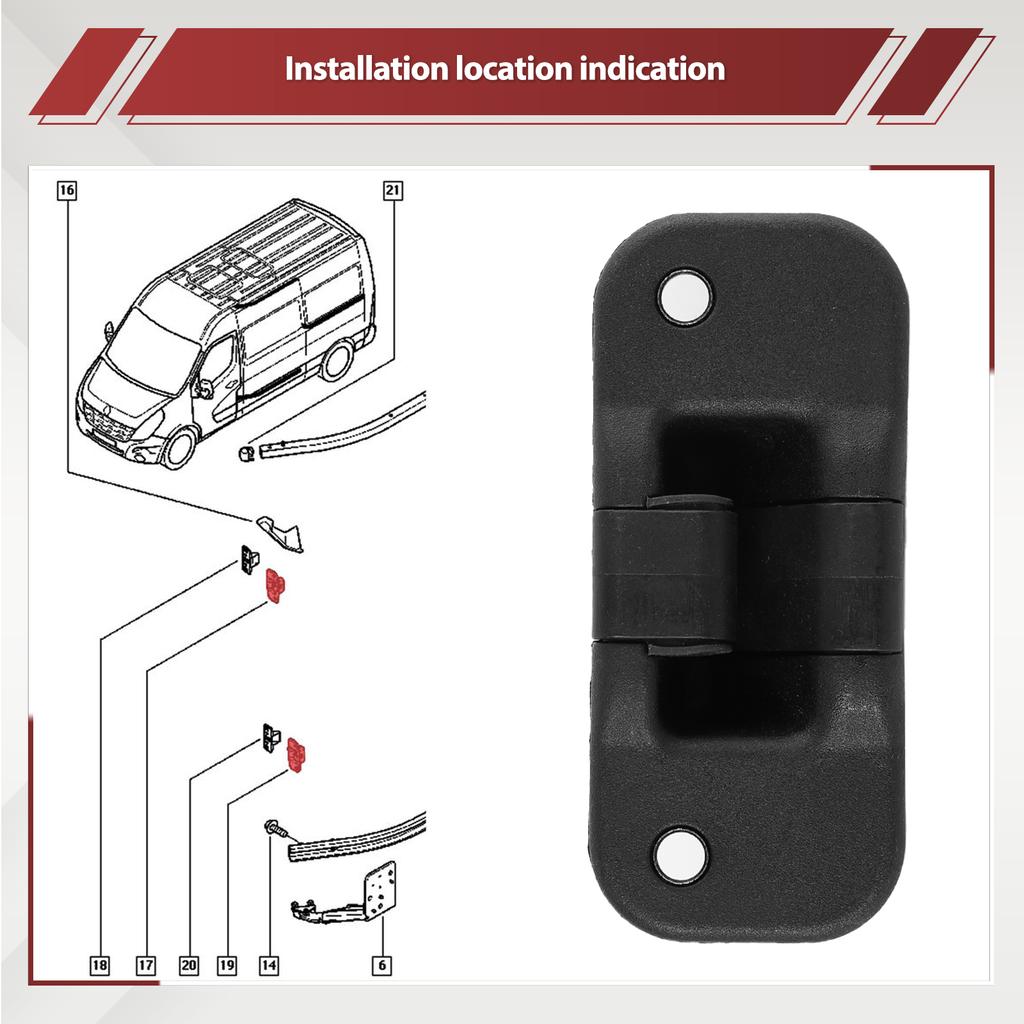 Car Female Sliding Door Locator 91167277 FOR Renault Trafic Mk2 Mk3 Vauxhall Vivaro VIVARO A & B Nissan Primastar Exterior Parts