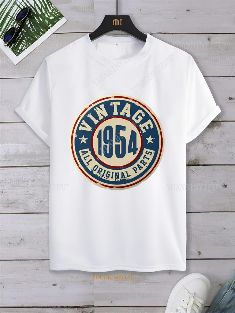 Street Fashion Vintage Made  1954 73th Birthday T Shirts 73 Years Old  Born  Gift Serial  Dad and Grandpa