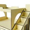 1:12 Loft Bed Model Miniature Bedroom Furniture Diorama Scenery with Ladder Wooden Mini for DIY