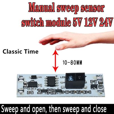 Sweep-Handsensor-Schaltmodul DC 5V-24V 12V Kurzstrecken-Scan-Sensor 72W 3A Konstantspannung für Auto Smart Home