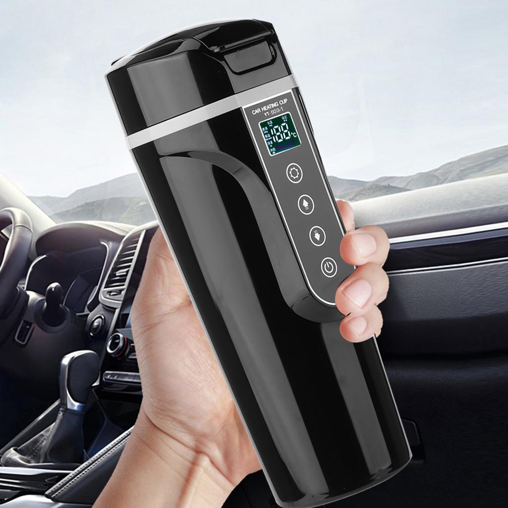 Car Home Dual Use Electric Kettle Water Heating Cup Temperature Control Cigarette Lighter 12V Electric Kettle Heating Kettle