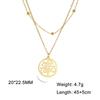 Cazador Stainless Steel Tree of Life Necklace Vintage Gold Color Plant Chain Necklace for Women Jewelry Wholesale 2026 Birthday