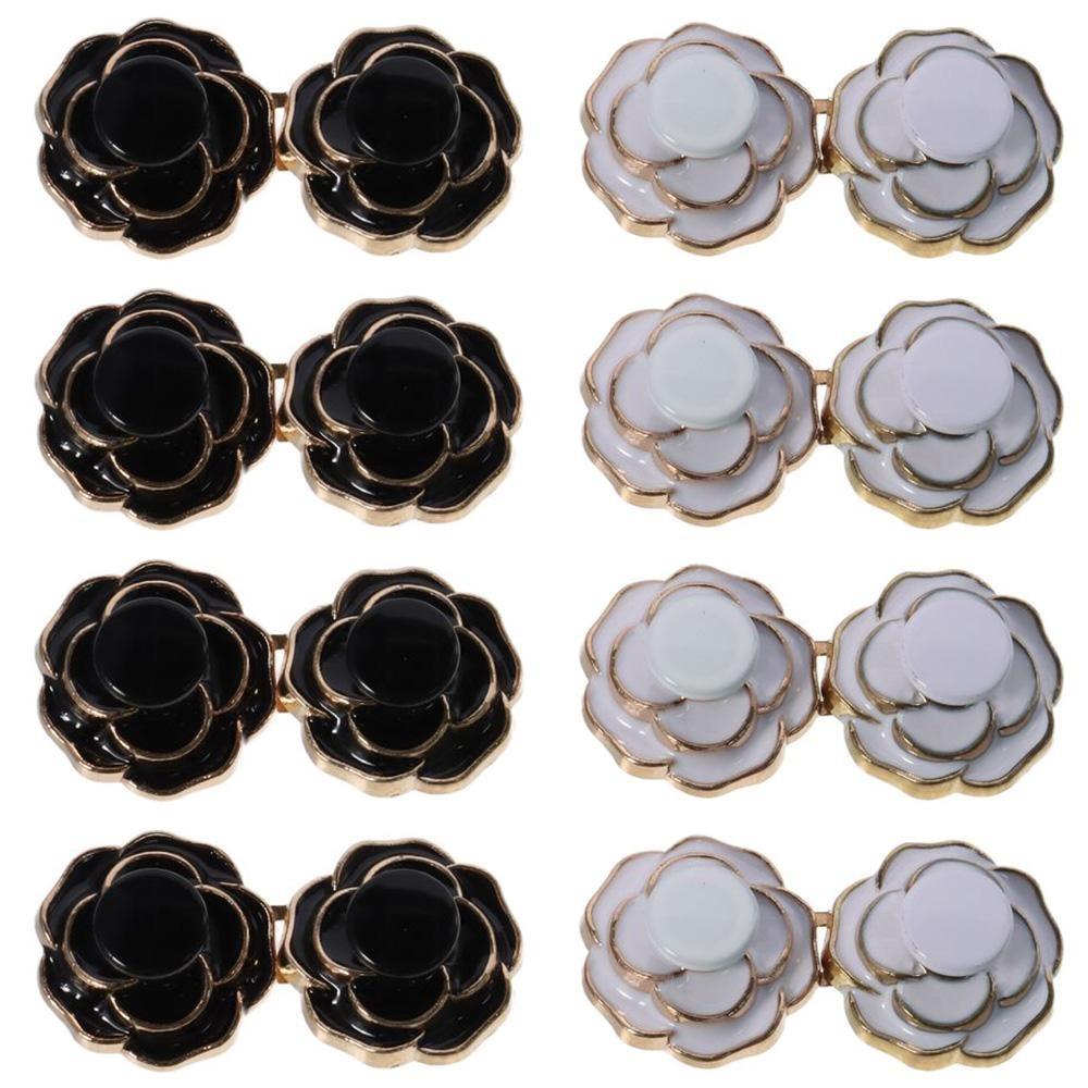 

Black Camellia Jean Buttons White Detachable Buttons Pants Buttons Adjustable Buttons Perfect Fit