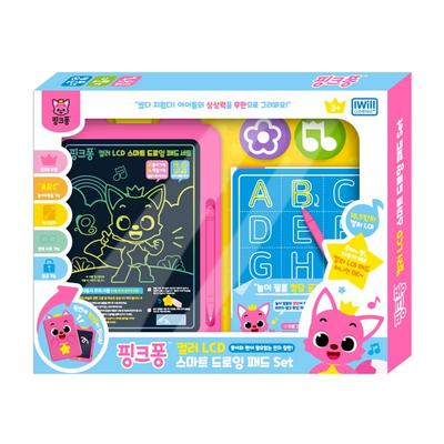 Pinkfong Color LCD Smart Drawing Pad Set, Mixed Colors, Korean Popular Toys
