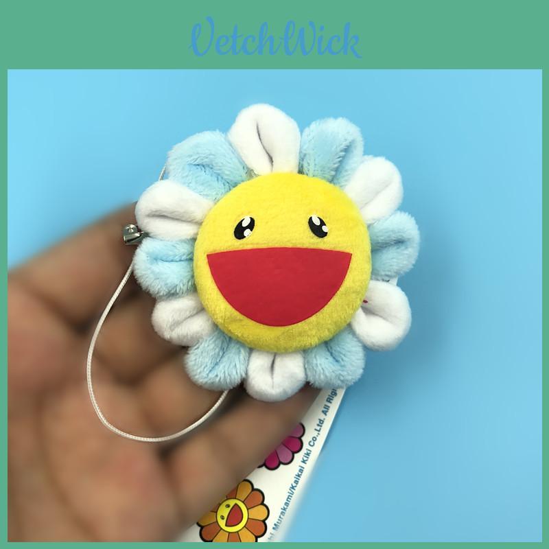 Premium Flower Takashi Murakami Kiki Kaikai Plush Pendant Colorful Brooch For Collectors