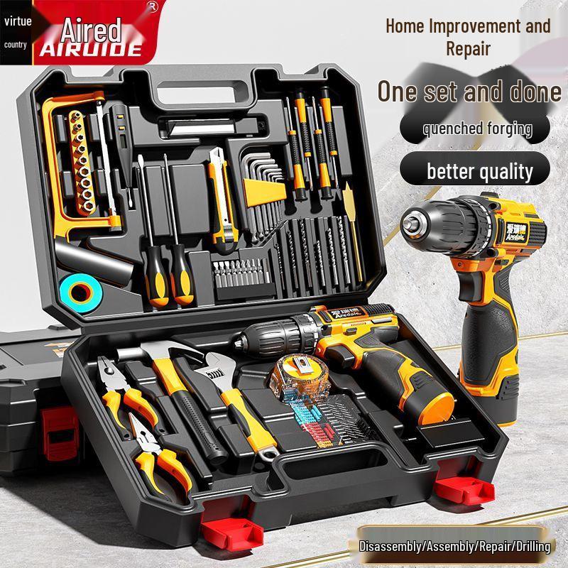 Multifunctionele Handboor en Gereedschapsset voor Houtbewerking en Reparaties