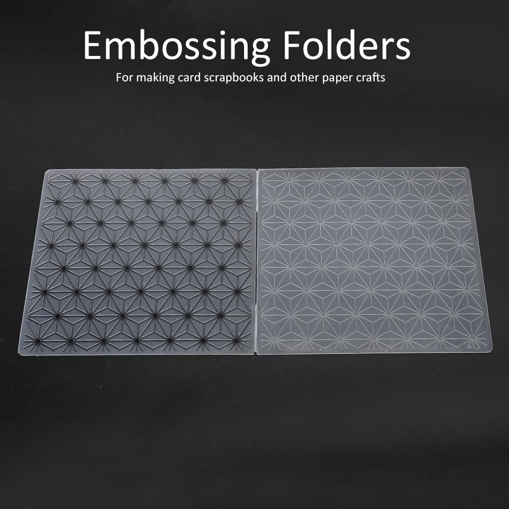 2pcs Embossing Folders Concave Convex Scrapbooking Template for Handcraft Photo Album Decoration Card DIY
