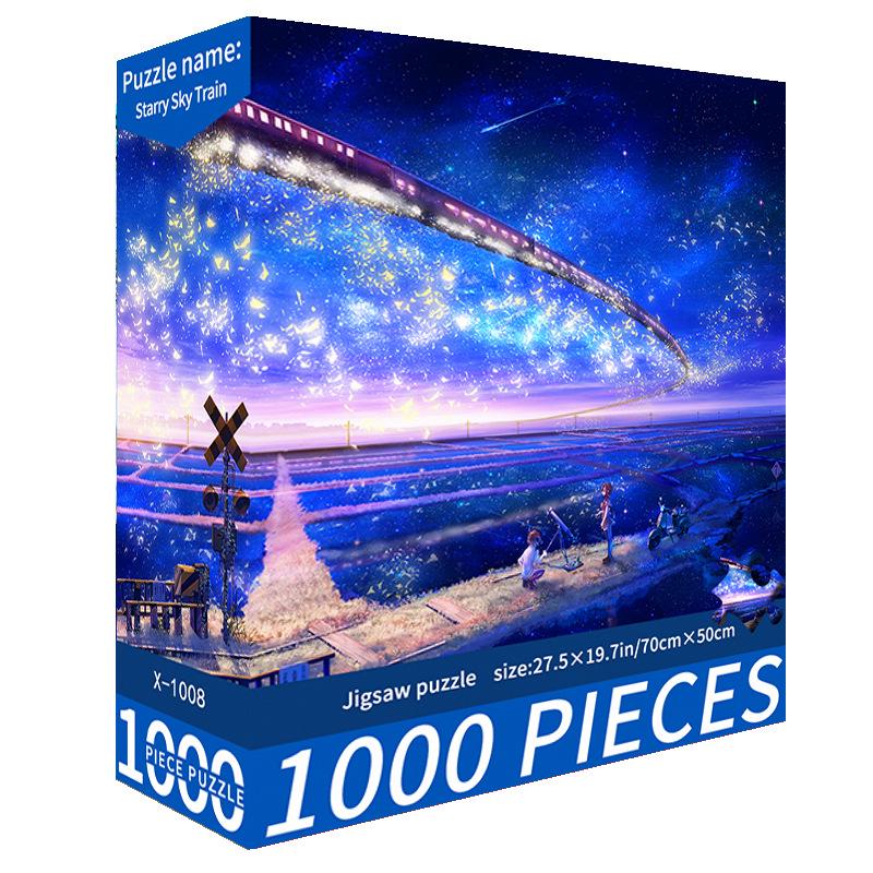 1000-Piece Cute Challenging Educational Jigsaw Puzzle for Adults - Stress Relief Birthday Gift for Her