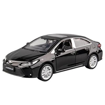 1/33 Toyota Corolla Hybrid-Legierungsauto Druckguss-Spielzeugautomodell Ton und Licht Kinderspielzeug Sammlerstücke Geburtstagsgeschenk