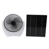 Camping Fan with Solar Panel 4.5W Solar Powered Fan Quiet USB Fan for Outside Picnic Barbecue Fishin
