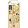 Chipboard Buttons Calendar Girl 21 Pieces