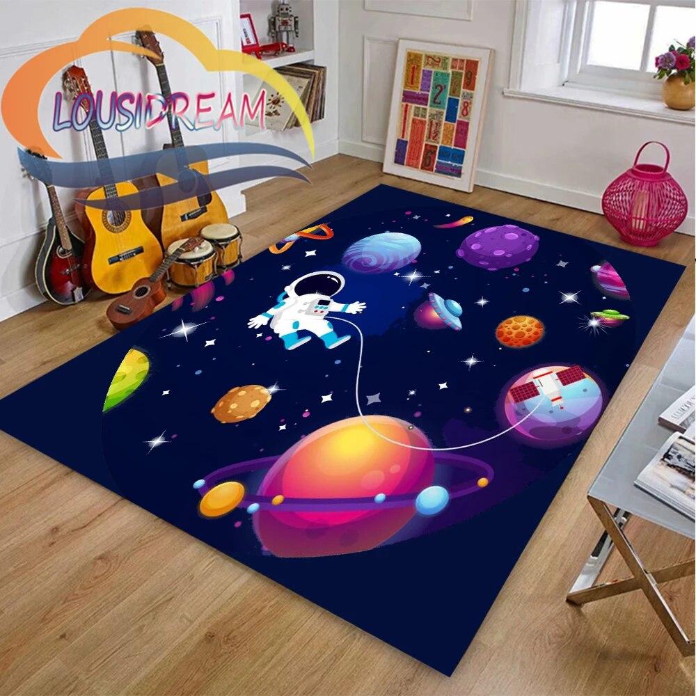 3D Pattern space universe  vector and many planets in galaxy-Popular Cushion In Europe  America Fashionable Carpet