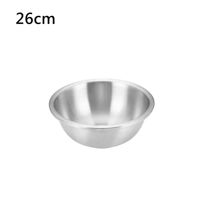 9 Sizes 16-32cm 304 Stainless Steel Mixing Bowls Set for Kitchen Restaurant Dinner Soup Salad Bowl Food Vegetable Container
