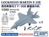 Bunker Studio Scale American Set of Plastic Model Kit Parts BSTWS35234B 1/350 F-35B Parked, 2, (Ships)